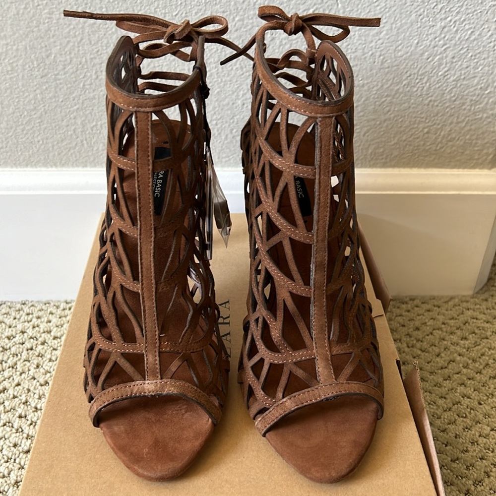 Zara Caged Heels - Picture 2 of 7